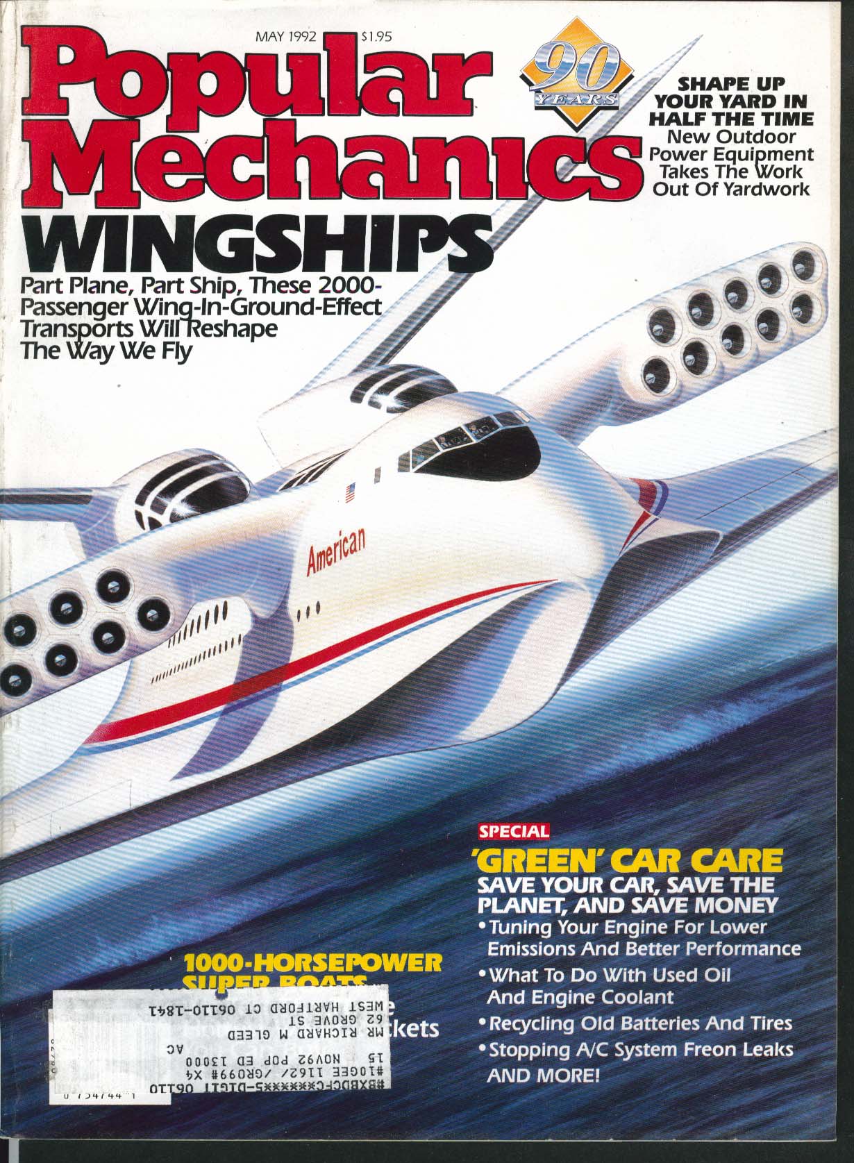Image for POPULAR MECHANICS Mazda Jeep Grand Cherokee Dodge Spirit Ford Ranger Olds 5 1992