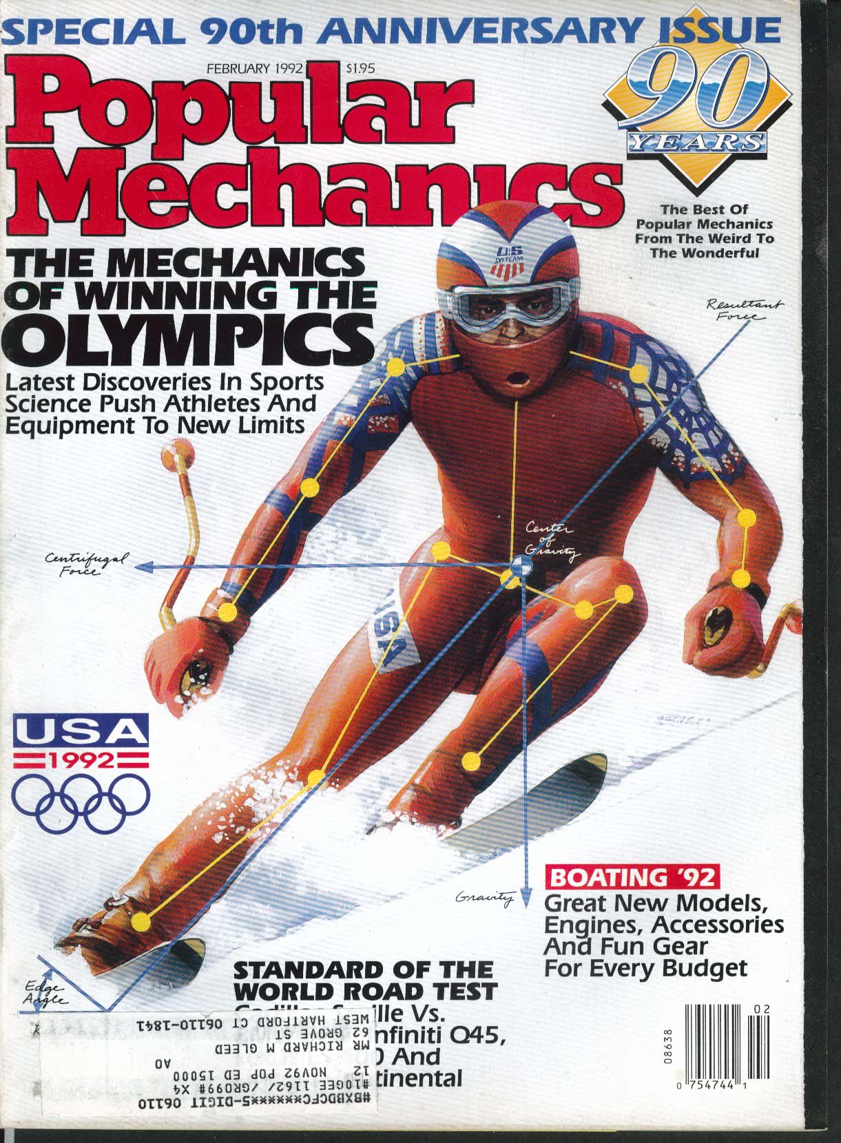 Image for POPULAR MECHANICS Saturn Cadillac Seville Lexus Infiniti BMW Lincoln ++ 2 1992