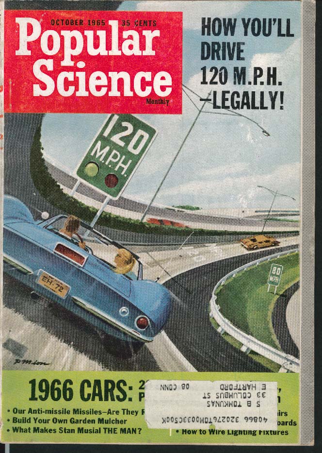 Image for POPULAR SCIENCE Chevrolet Corvette Ford Mustang Thunderbird Imperial ++ 10 1965