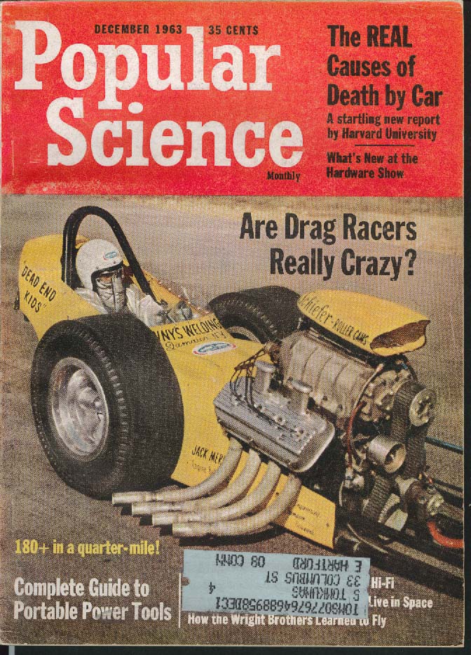 Image for POPULAR SCIENCE Rotary-Engine Car Dodge Volkswagen 1500 von Braun Space 12 1963