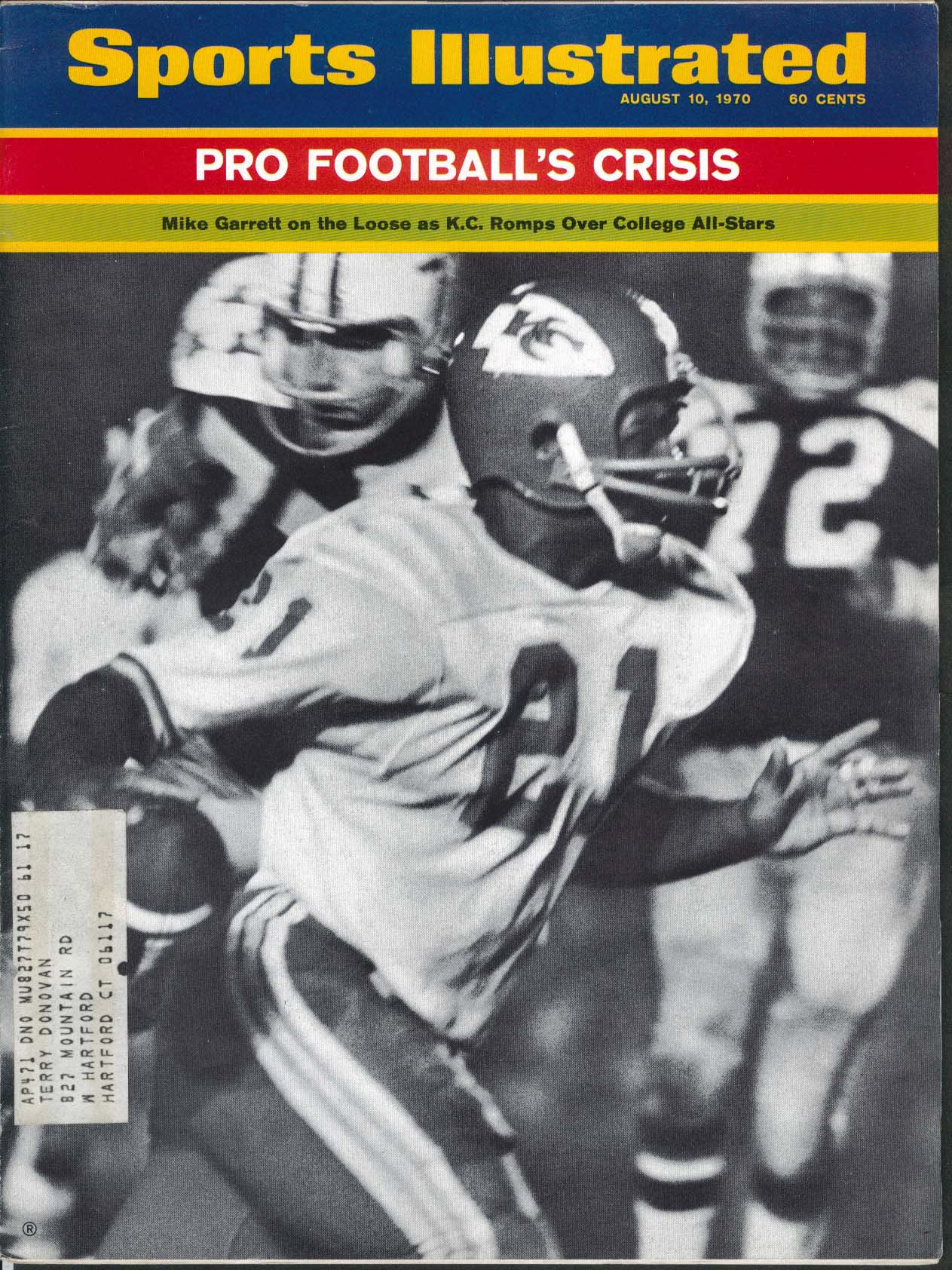 Image for SPORTS ILLUSTRATED Mike Garrett Dave Hill Danny Murtaugh Tommy Bell ++ 8/10 1970
