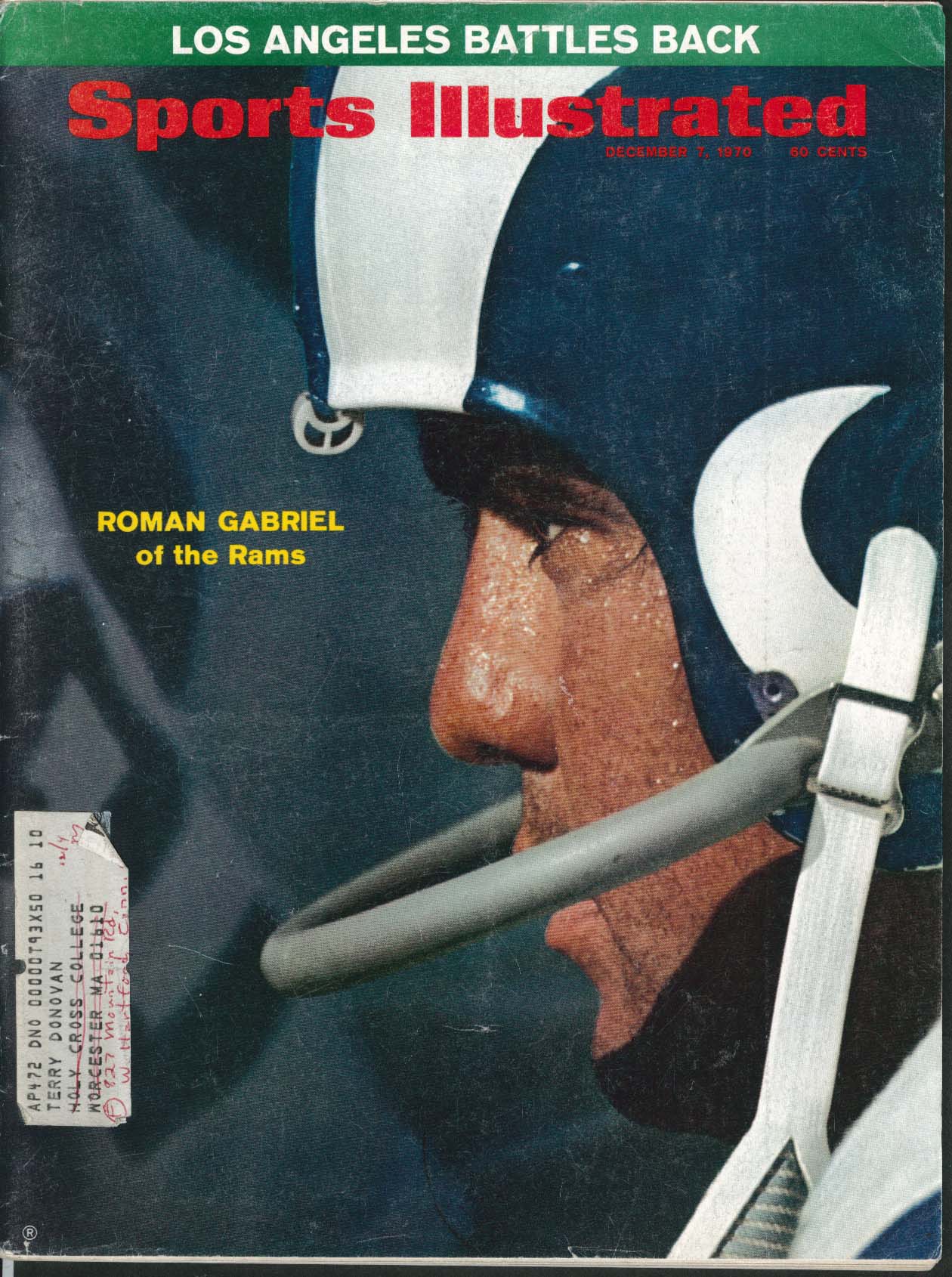 Image for SPORTS ILLUSTRATED Roman Gabriel Jerry Lucas Jack Kemp ++ 12/7 1970