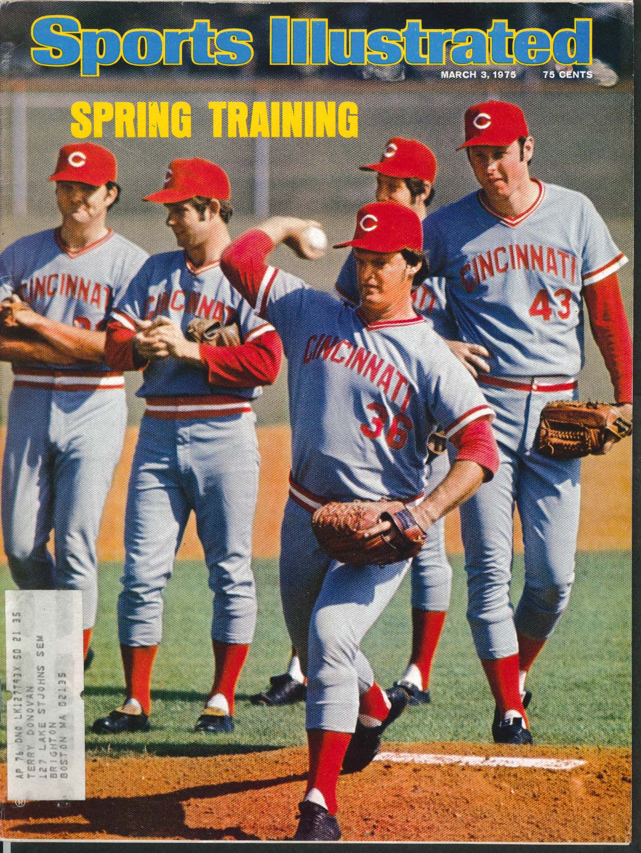 Image for SPORTS ILLUSTRATED Pat Fitzsimons Kevin Grevey Tom Seaver Henri LaMothe 3/3 1975