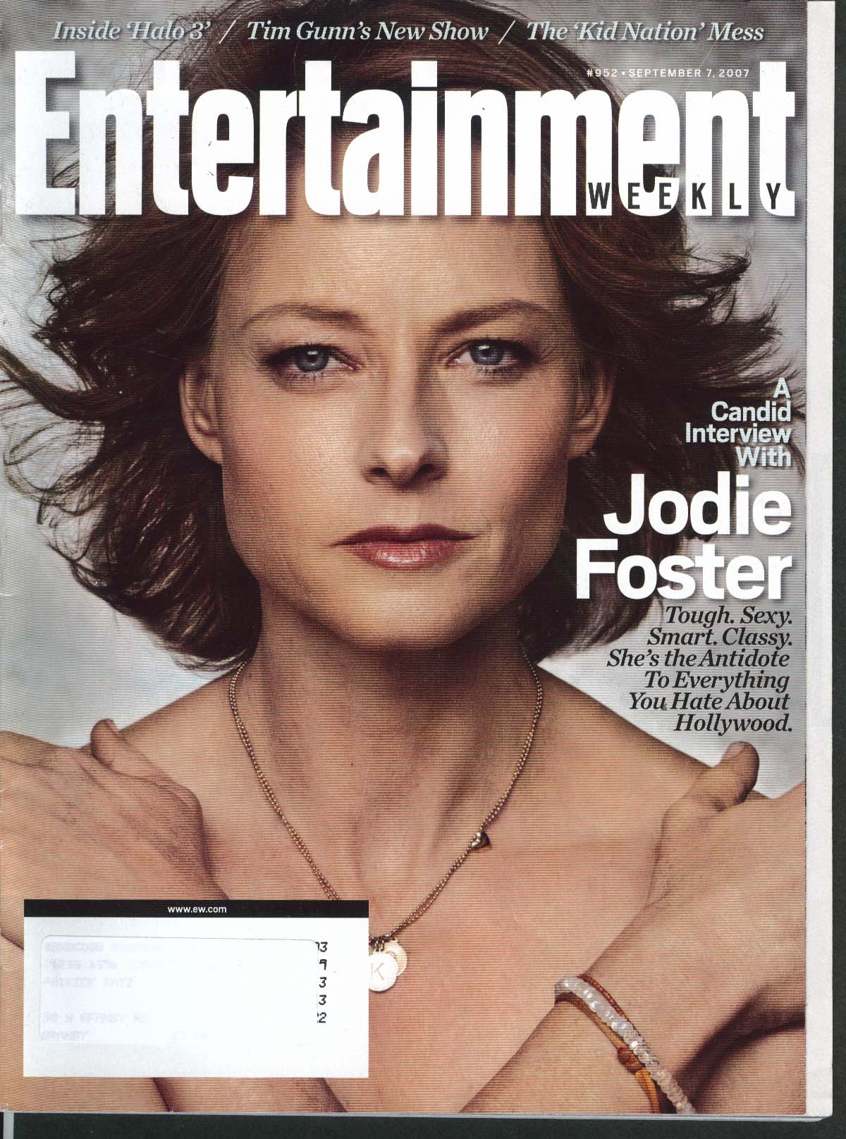 Image for ENTERTAINMENT WEEKLY Jodie Foster Christian Bale Seth Rogen Owen Wilson 9/7 2007