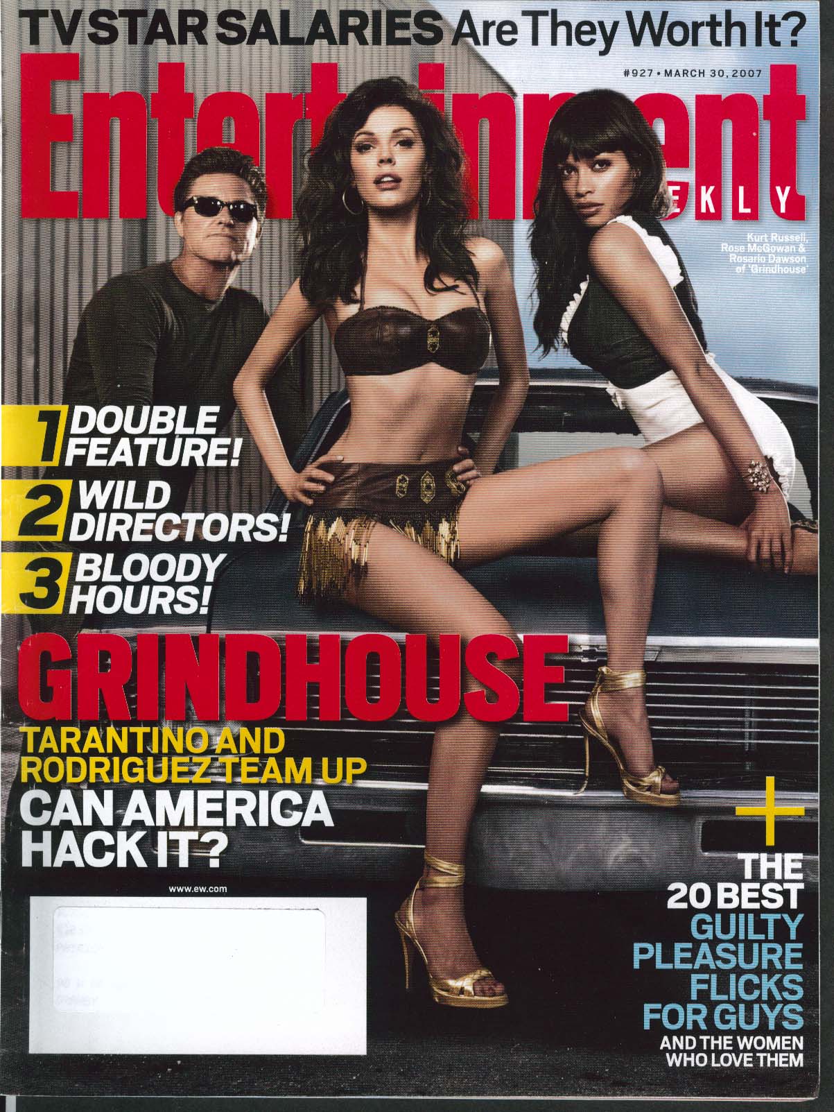 Image for ENTERTAINMENT WEEKLY Kurt Russell Rose McGowan Rosario Dawson ++ 3/30 2007