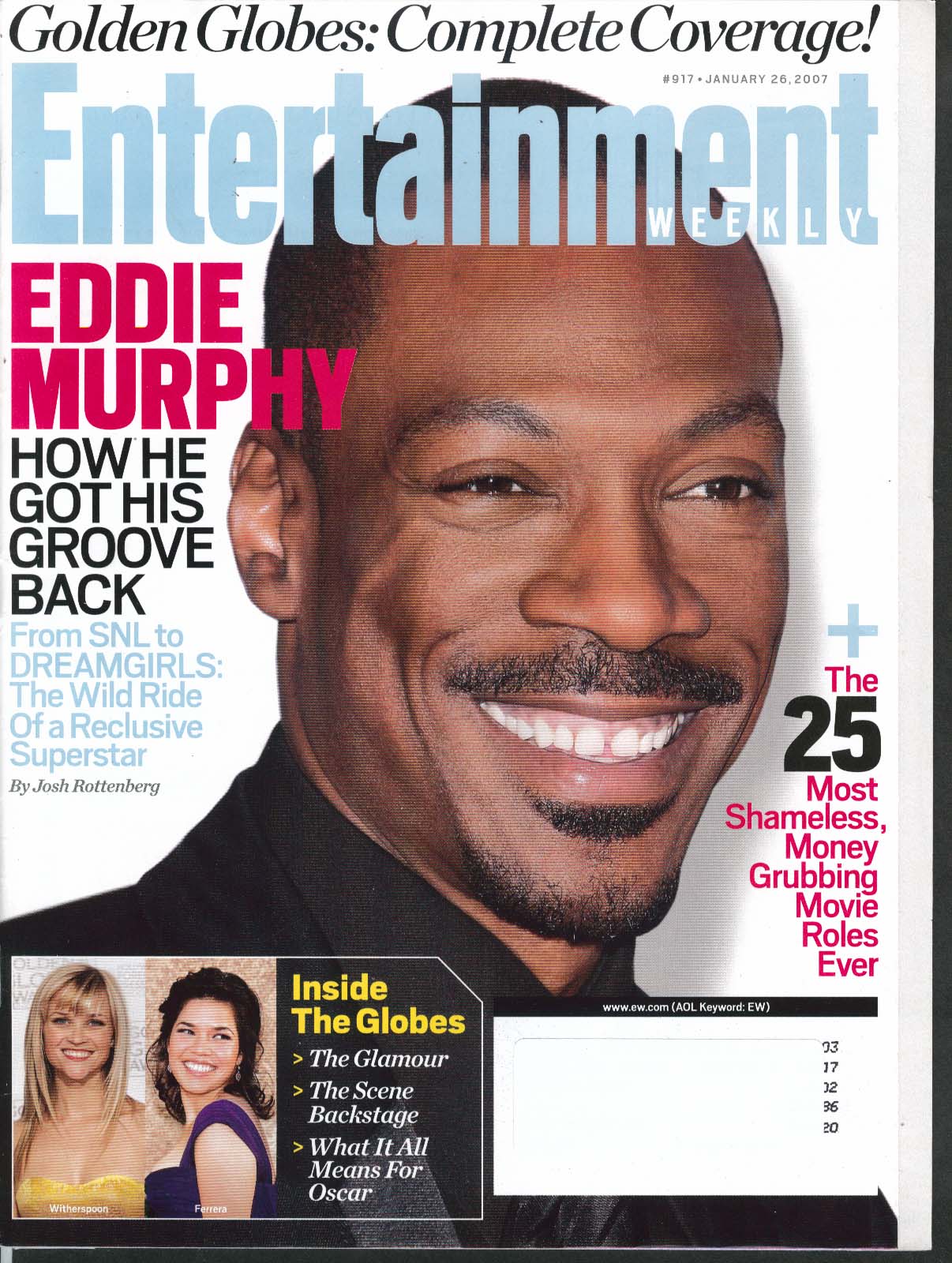 Image for ENTERTAINMENT WEEKLY Eddie Murphy Jennifer Lopez Liev Schreiber ++ 1/26 2007