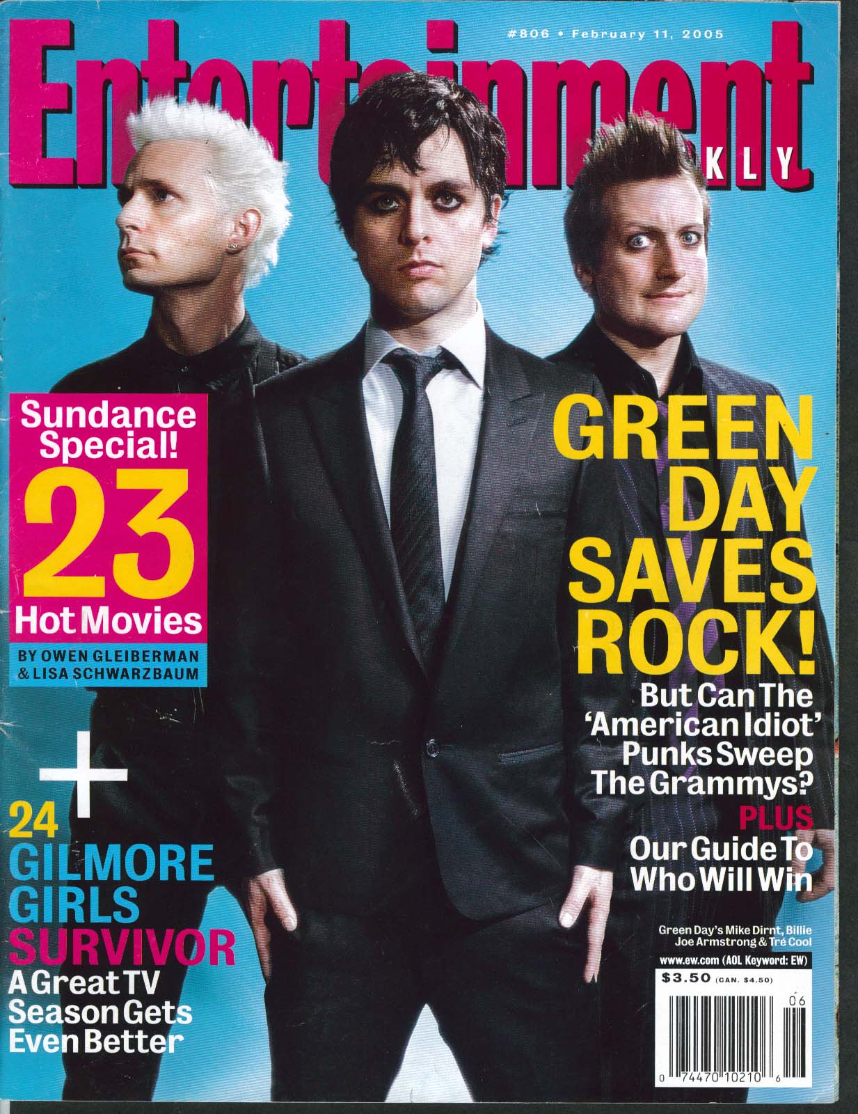 Image for ENTERTAINMENT WEEKLY Green Day Naomi Watts Amy Sherman-Palladino ++ 2/11 2005