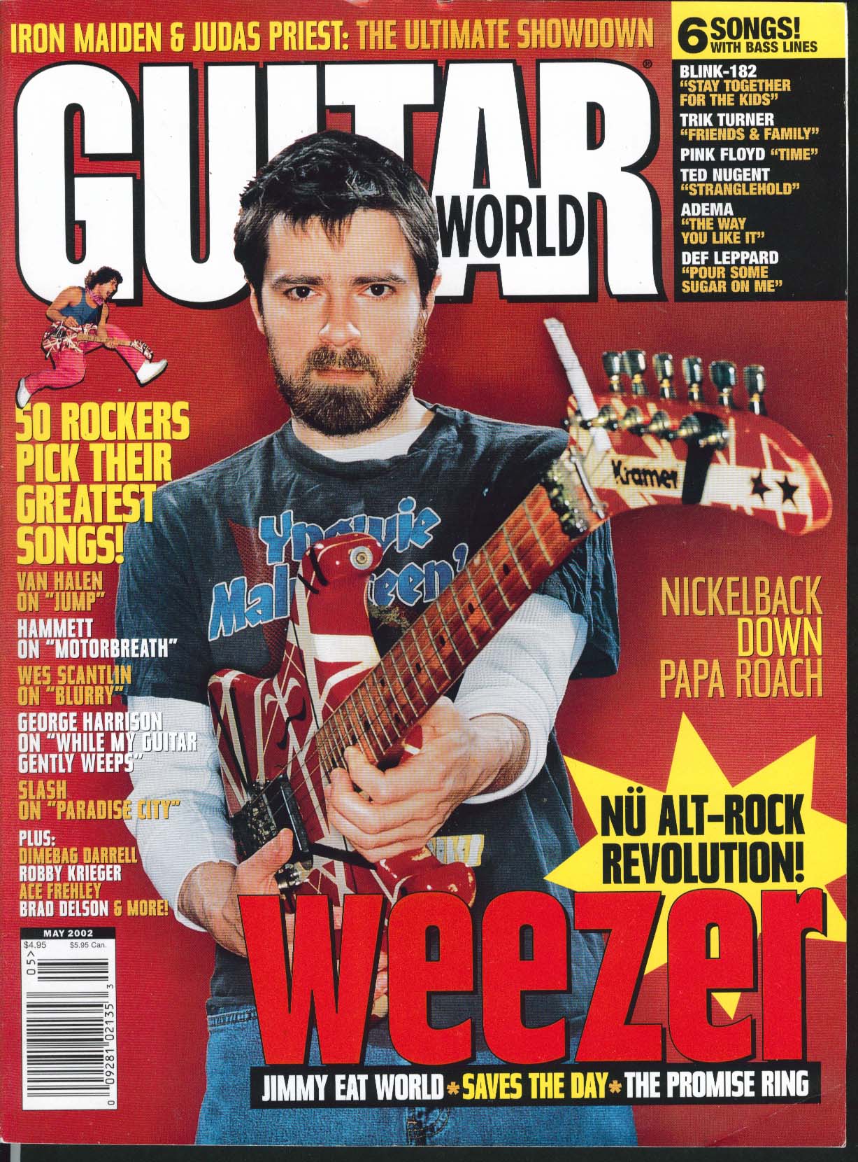 Image for GUITAR Weezer Van Halen George Harrison Slash Nickelback Papa Roach Down 5 2002