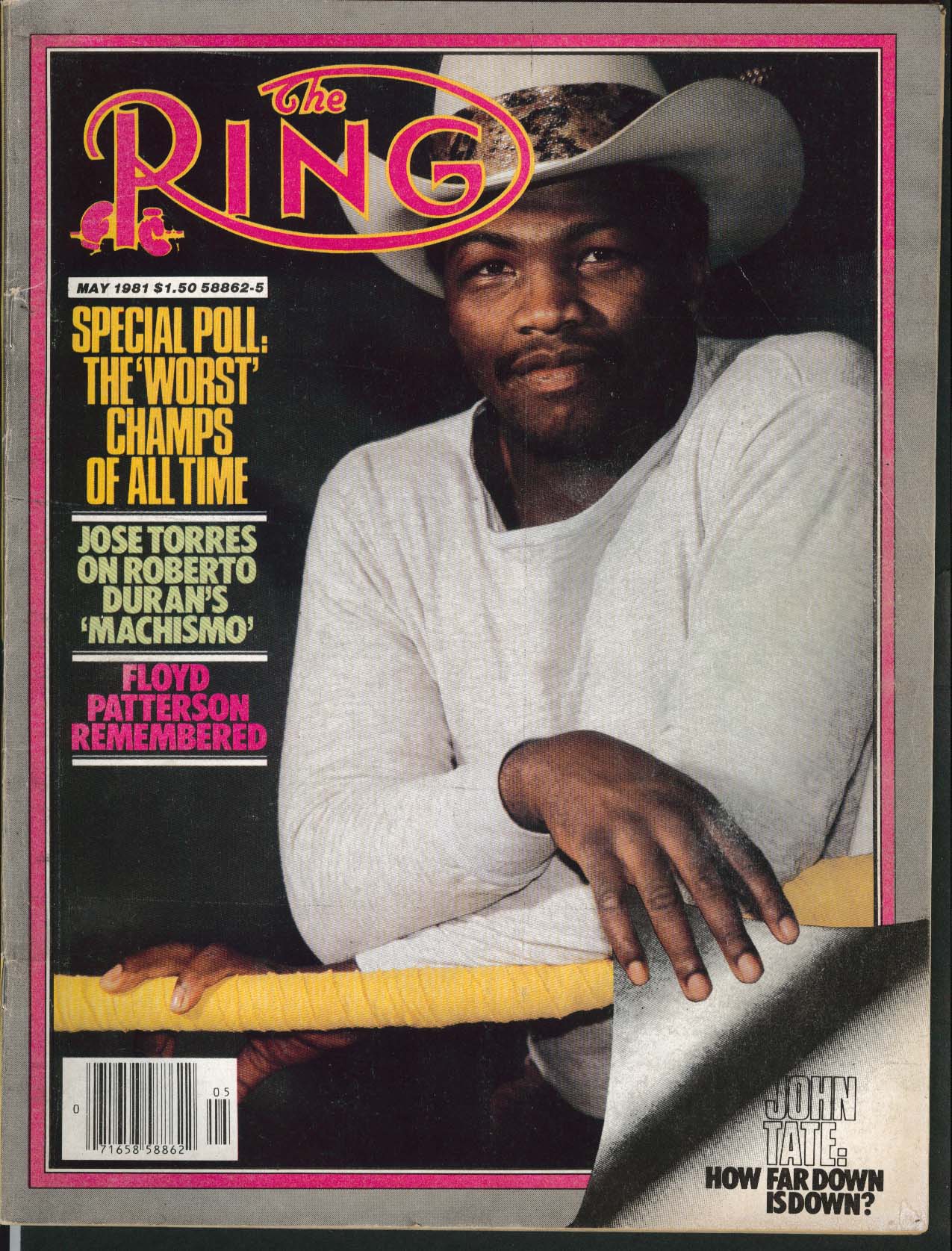 Image for RING John Tate Jose Torees Roberto Duran Floyd Patterson George Gainford 5 1981