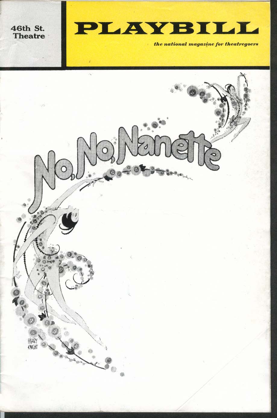 Image for No No Nanette Playbill 9/1971 Ruby Keeler Jack Guilford Patsy Kelly Susan Watson