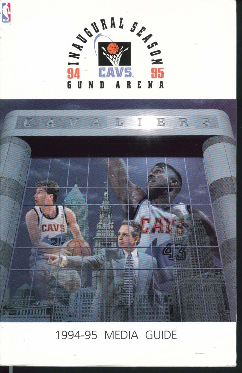 Image for Cleveland Cavaliers Cavs Inaugural Season 1994 1995 NBA Media Guide