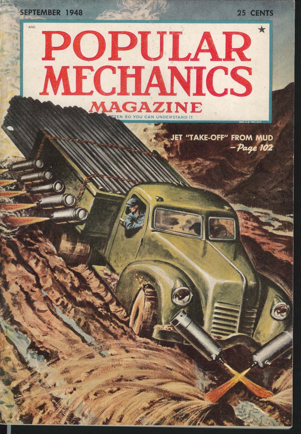 Image for POPULAR MECHANICS Cold Rubber Tires Mars Arc Welder Wheel Bearings 9 1948