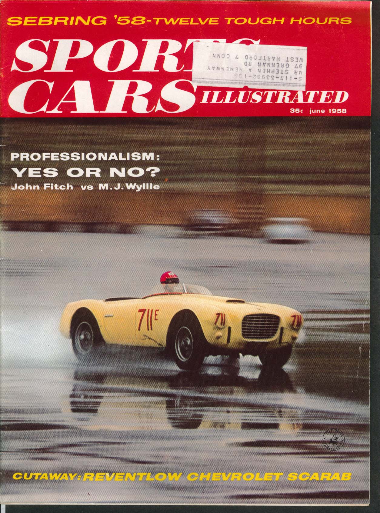 Image for SPORTS CARS ILLUSTRATED Fiat 1100 Hillman Husky MGA Coupe road tests 6 1958