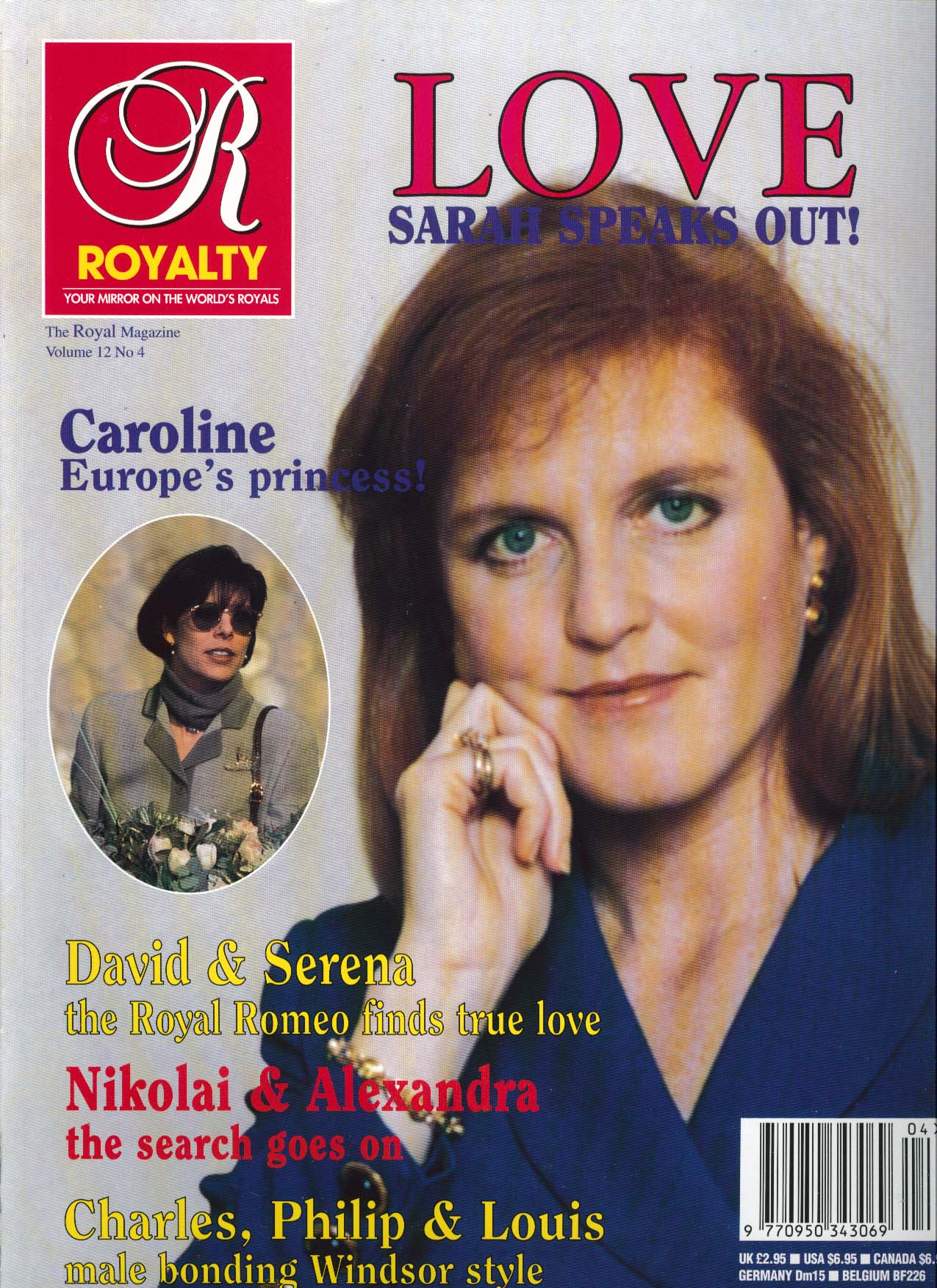 Image for ROYALTY MONTHLY Vol 12 #4 Sarah & Love Caroline David & Serena 1993