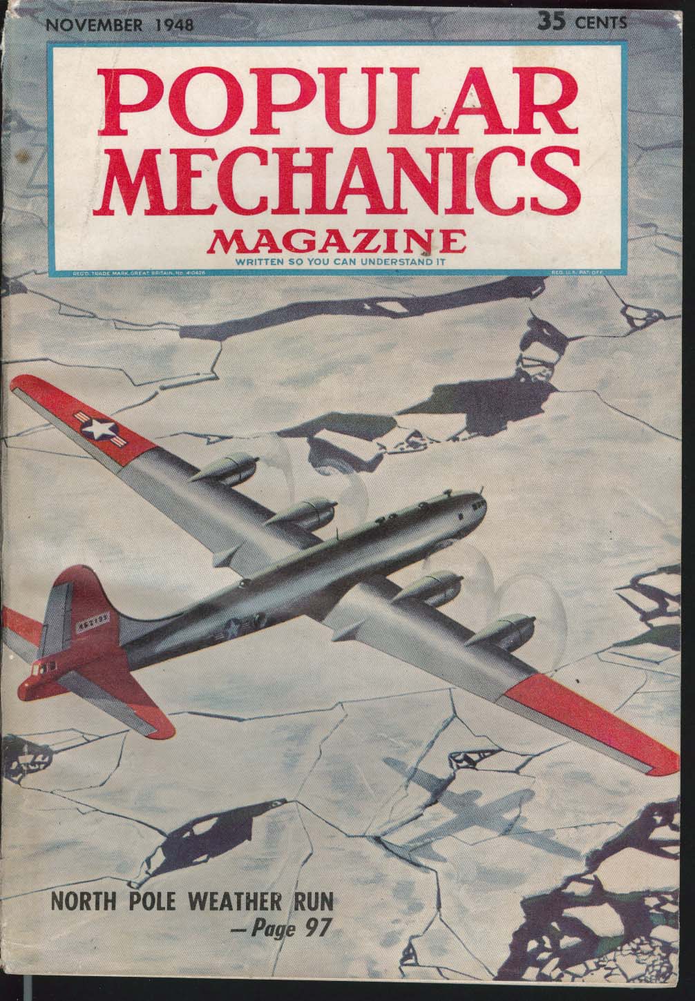 Image for POPULAR MECHANICS 1949 Nash B-50 Weather Plane Alaska Drive TV training 11 1948