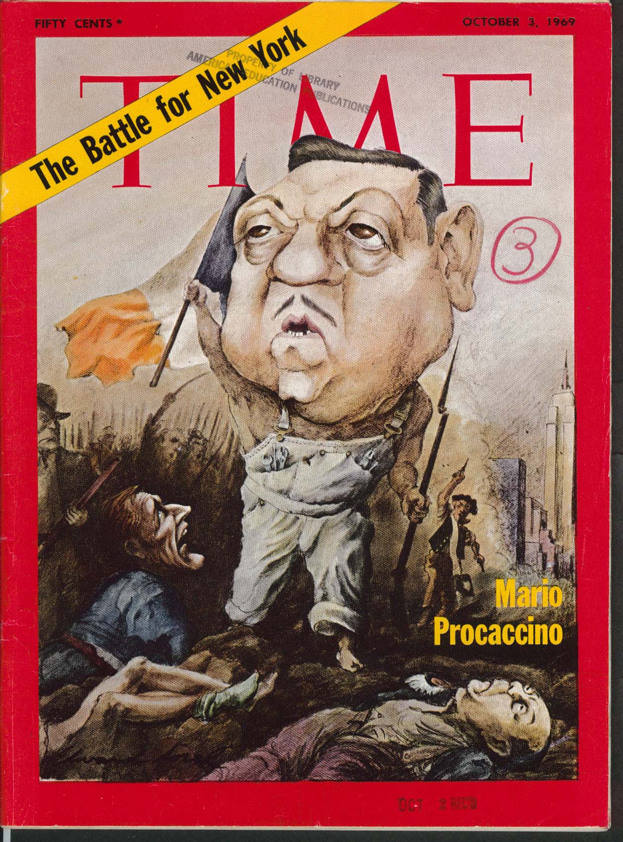 Image for TIME Mario Procaccino Nixon Zeno Thieu West Germany Golda Meir 10/3 1969