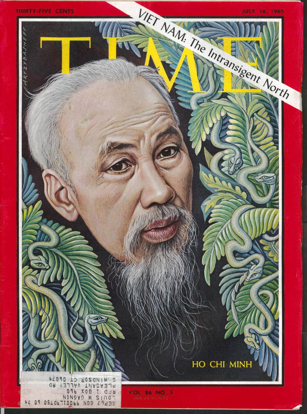 Image for TIME Ho Chi Minh 25th Amendment Northeast Drought Civil Rights Vietnam 7/16 1965