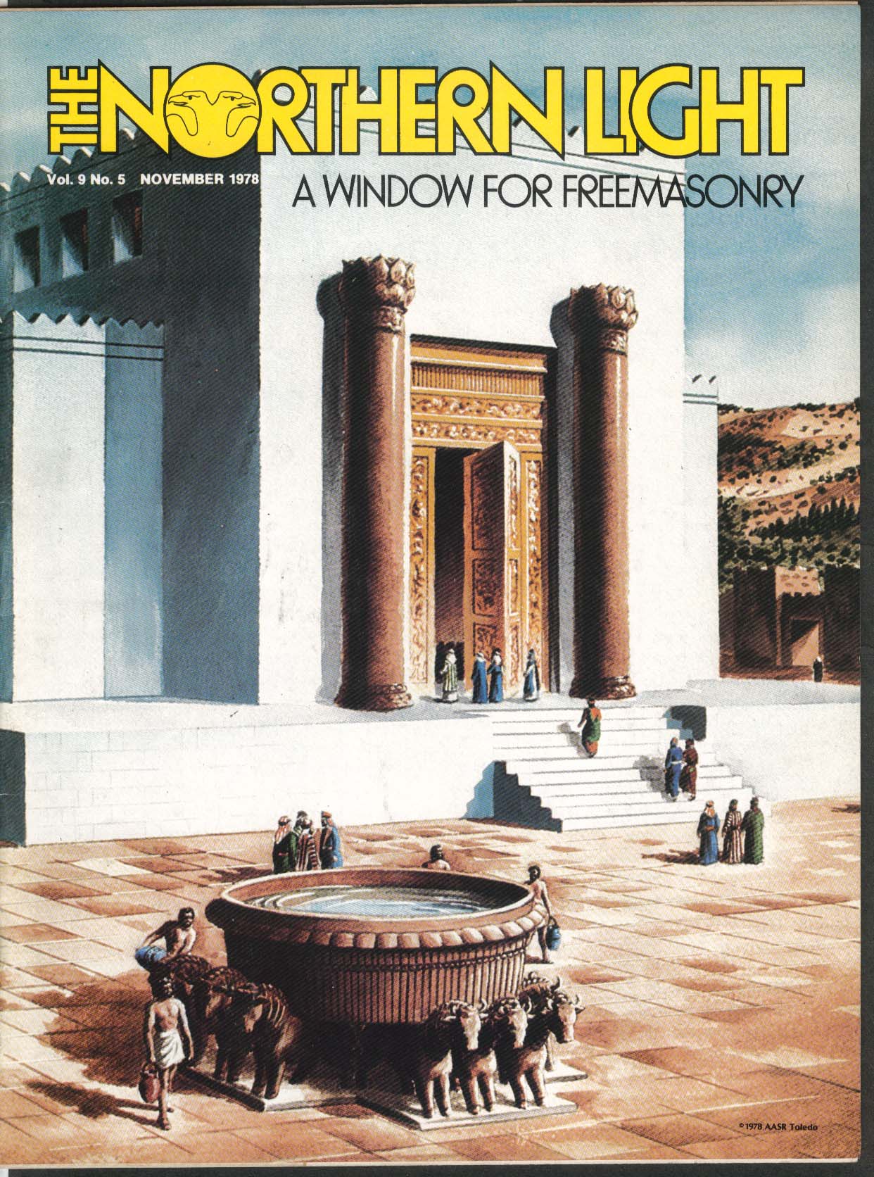Image for NORTHERN LIGHT Vol 9 #5 Solomon's Temple Toldeo Clarence Shields Masonic 11 1978