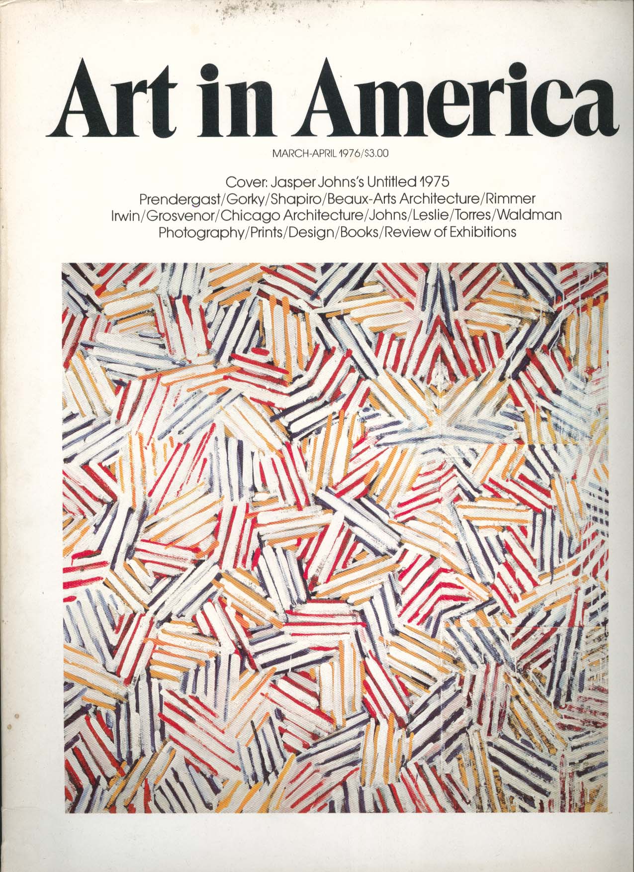Image for ART IN AMERICA Jasper Johns Predergast Gorky Shapiro Leslie Torres ++ 3/4 1976