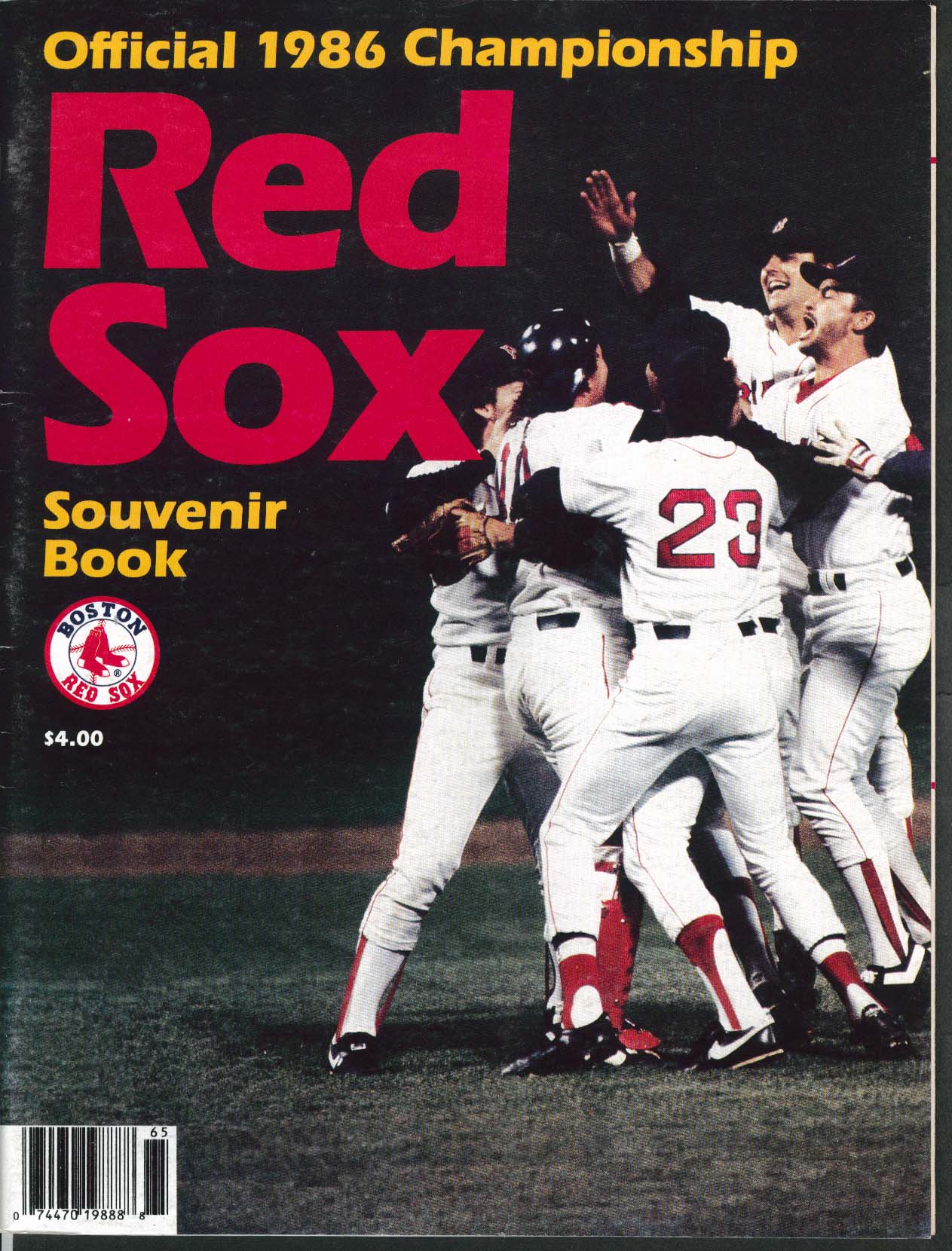 Image for Boston RED SOX Official 1986 Championship Souvenir Book - Unscored