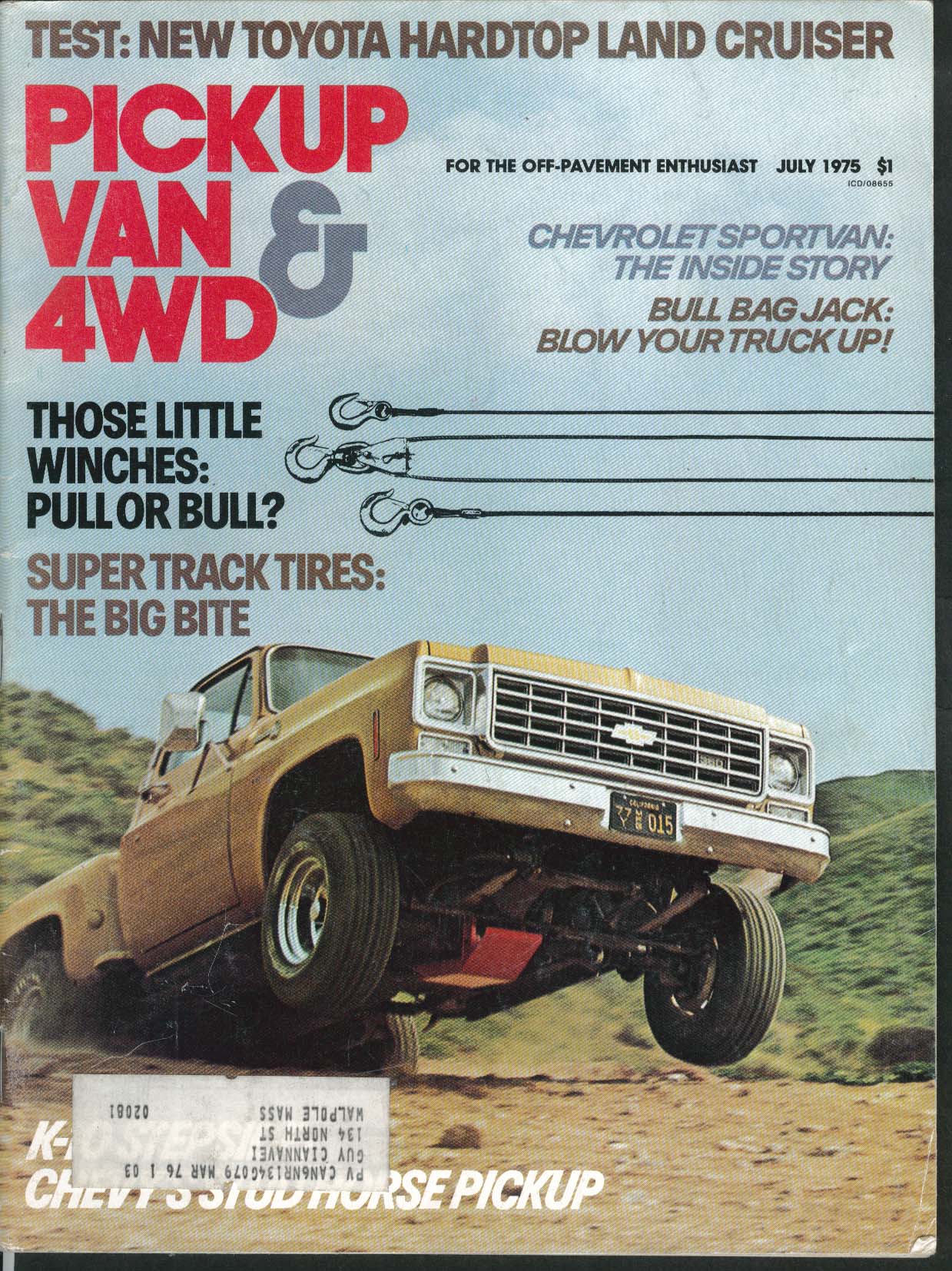 Image for PICKUP VAN & 4WD Toyota Land Cruiser road test Chevrolet Sportvan K-10 7 1975