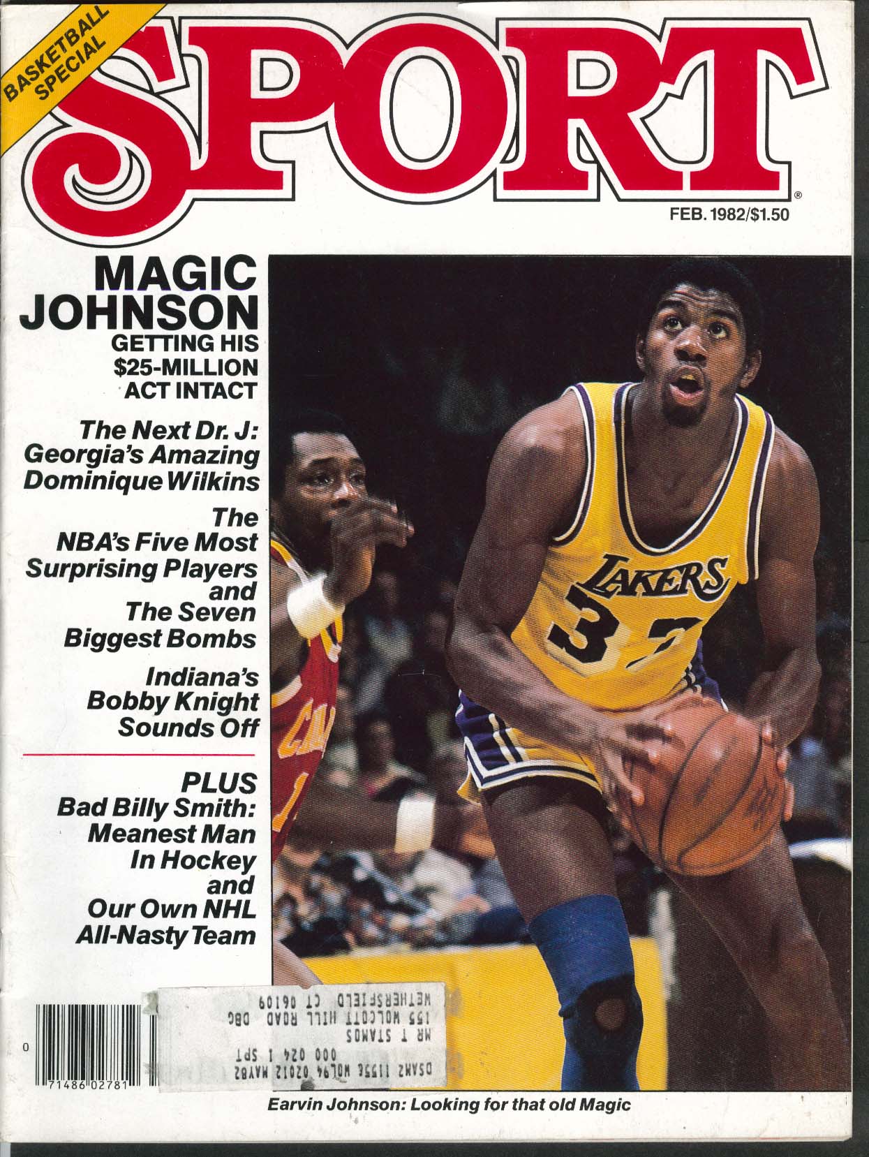 Image for SPORT Earvin Magic Johnson Dominique Wilkins Bobby Knight Billy Smith ++ 2 1982
