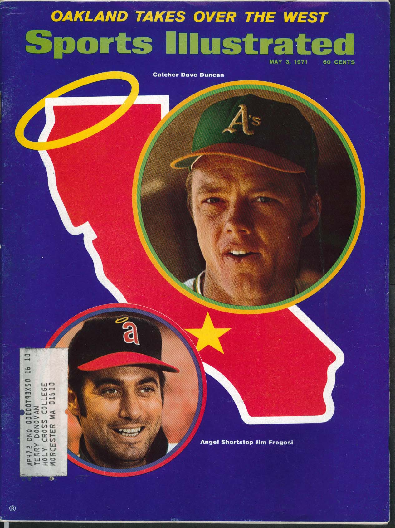 Image for SPORTS ILLUSTRATED Dave Duncan Jim Fregosi Jack Nicklaus Dick Williams 5/3 1971