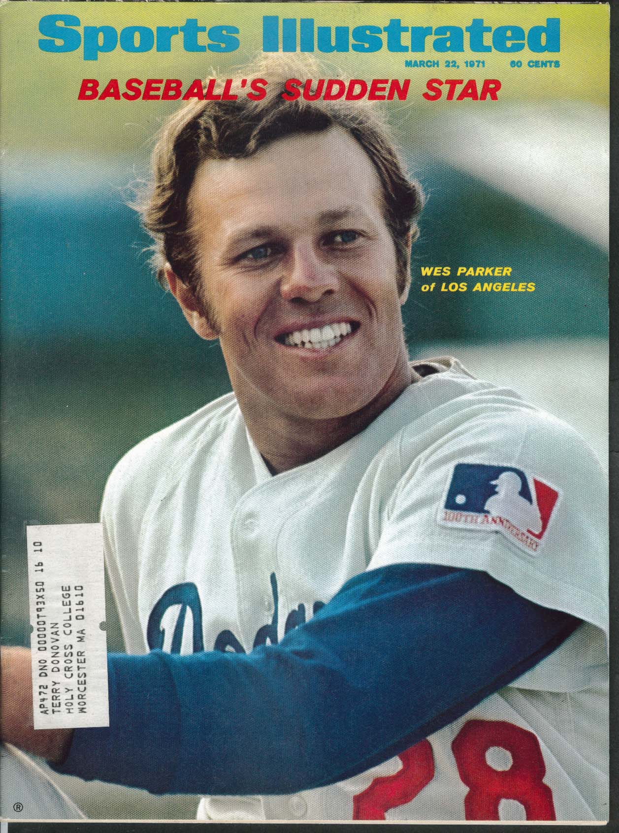 Image for SPORTS ILLUSTRATED Wes Parker Robert Magoon NFP Players Association ++ 3/22 1971