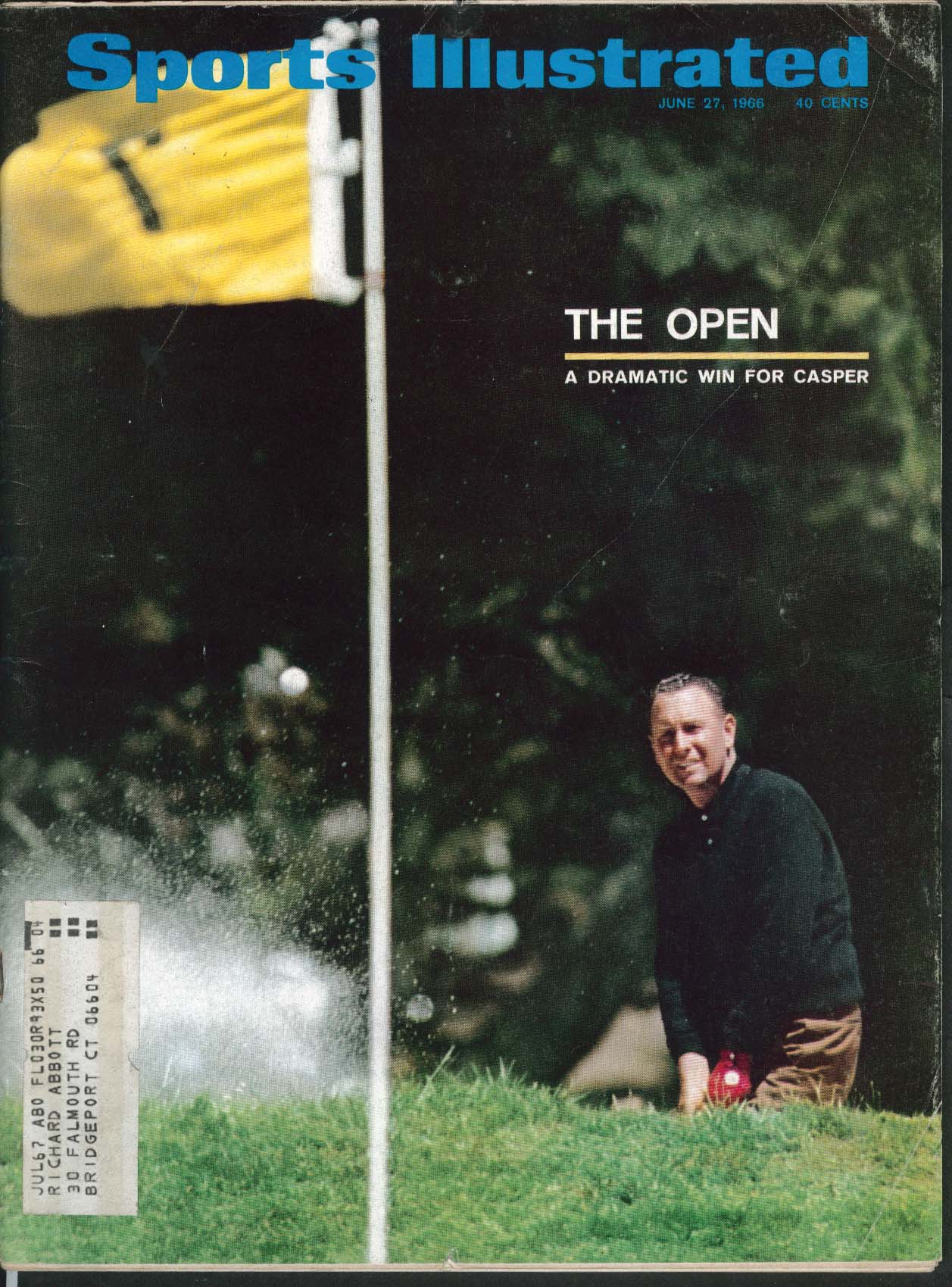 Image for SPORTS ILLUSTRATED Arnold Palmer Bill Casper Tommie Smith ++ 6/27 1966