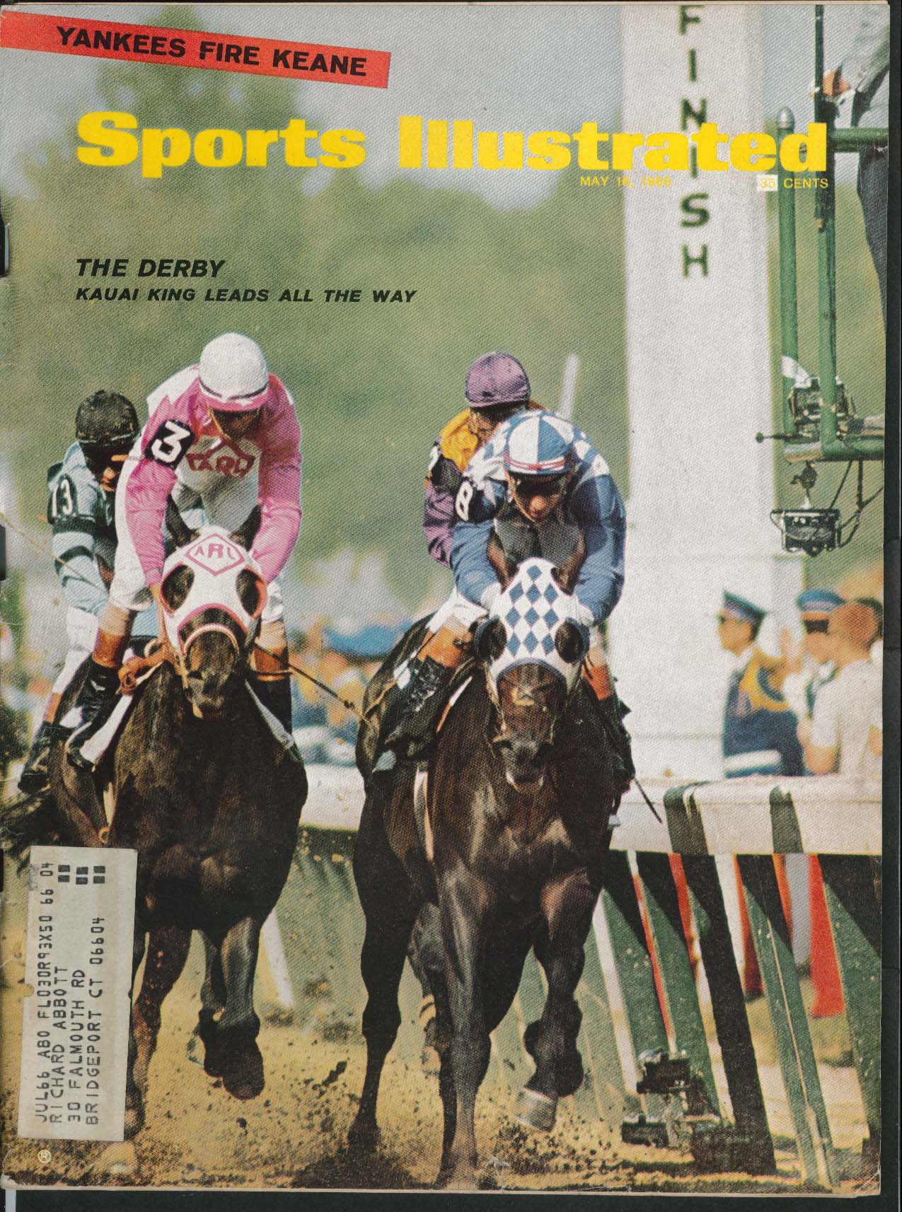Image for SPORTS ILLUSTRATED Kauai King Johnny Keane Ralph Houk Joshua Green ++ 5/16 1966