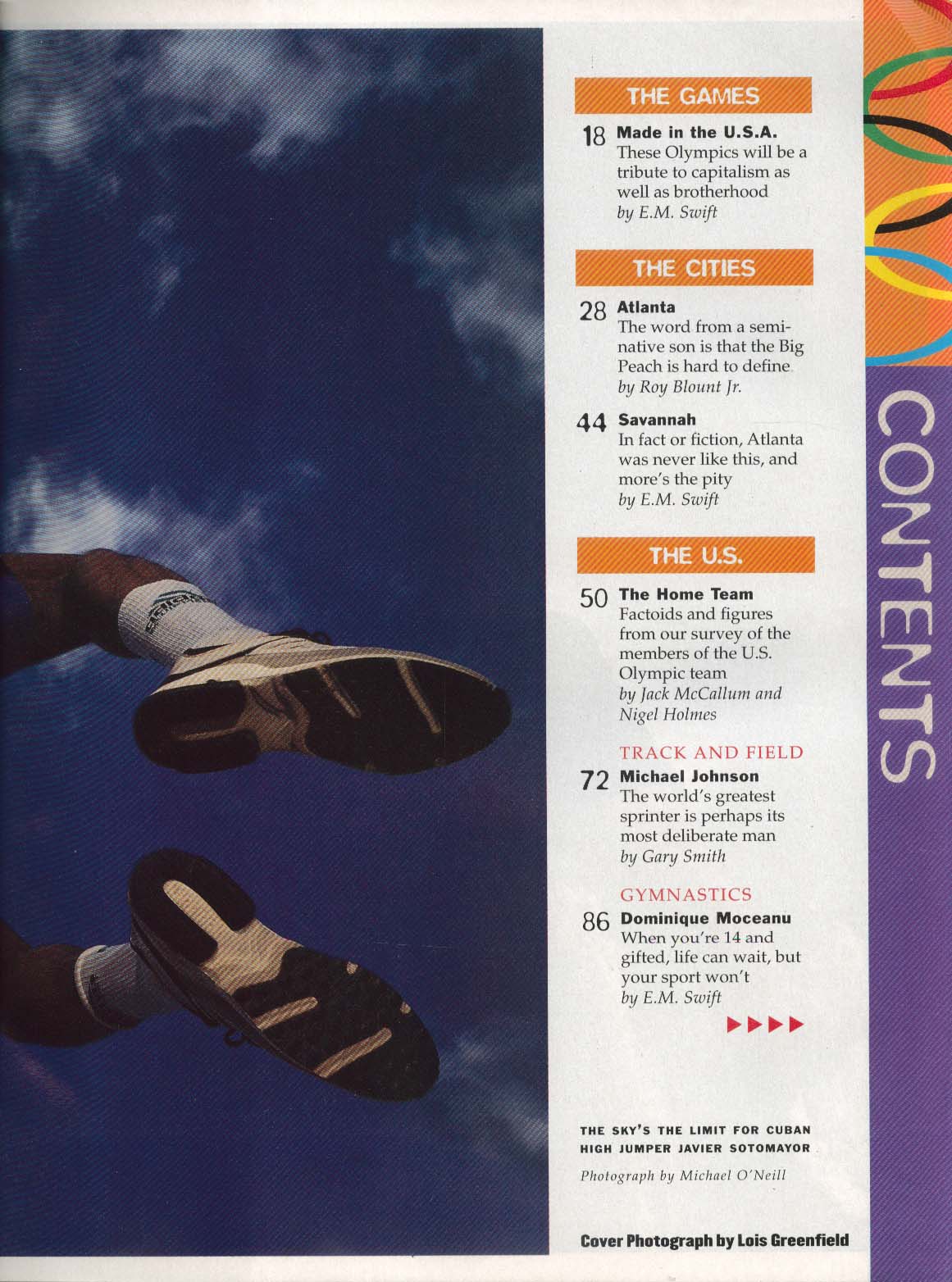 SPORTS ILLUSTRATED Olympics Michael Johnson Dominique ...